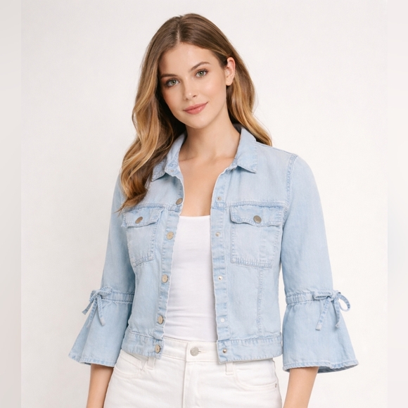 TRISTAN Light Blue Tencel Shirt Jacket – Size M - 100% Tencel - Picture 11 of 11